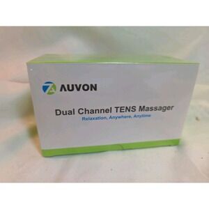 NEW AUVON Dual Channel TENS Unit Muscle Stimulator 20 Modes w/ Pads